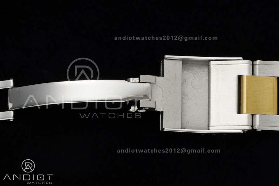 Black bay 41 SS/YG BLF 1:1 Best Edition Black Bezel Green Dial on Rivet Strap A2824