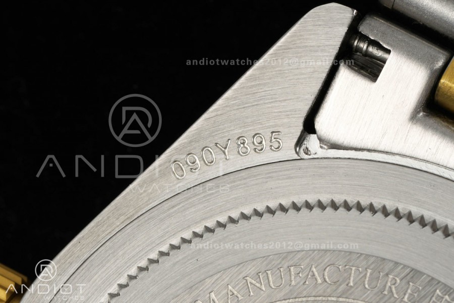 Black bay 41 SS/YG BLF 1:1 Best Edition Black Bezel Black Dial on Rivet Strap A2824