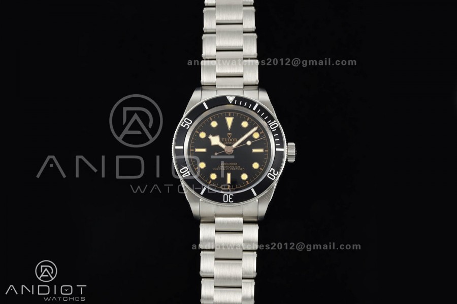 Black bay 41 BLF 1:1 Best Edition Black Bezel Black RG Dial on Rivet Strap A2824