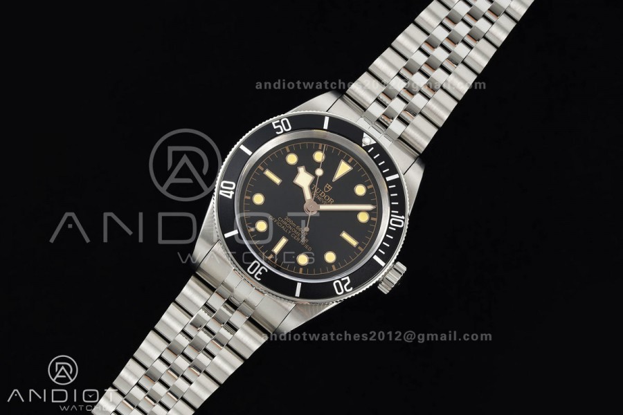 Black bay 41 BLF 1:1 Best Edition Black Bezel Black RG Dial on Jubilee Strap A2824