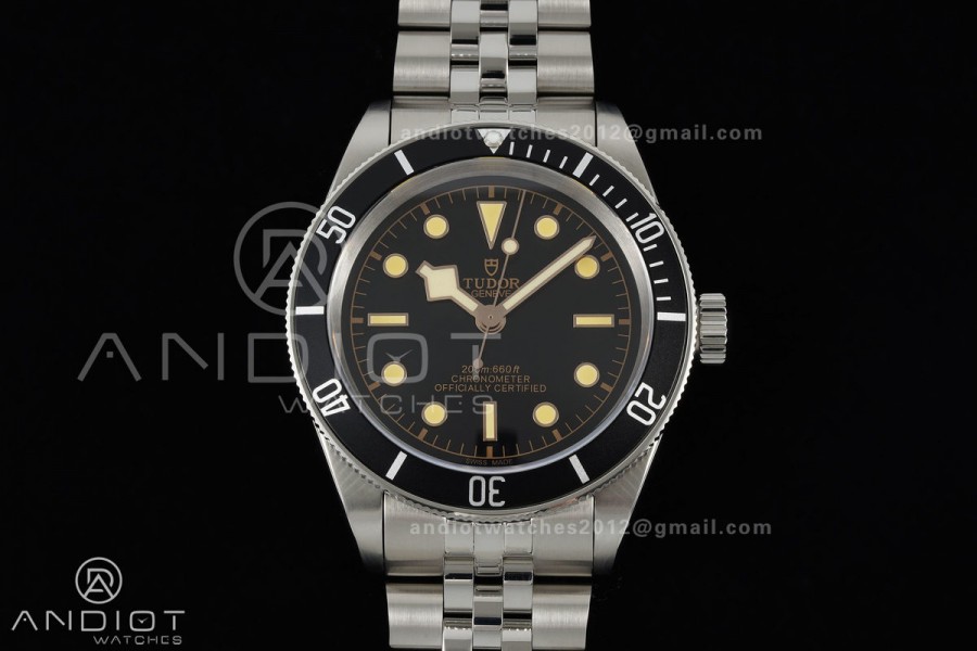 Black bay 41 BLF 1:1 Best Edition Black Bezel Black RG Dial on Jubilee Strap A2824