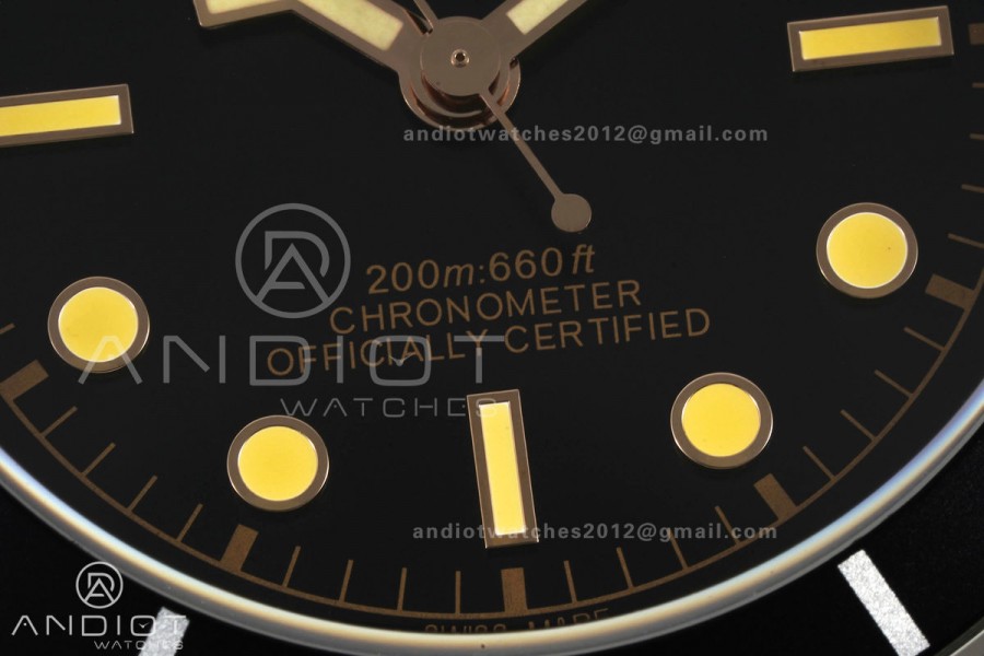 Black bay 41 BLF 1:1 Best Edition Black Bezel Black RG Dial on Jubilee Strap A2824