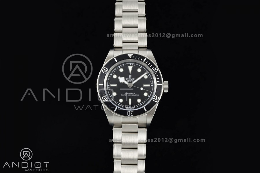 Black bay 41 BLF 1:1 Best Edition Black Bezel Black SS Dial on Rivet Strap A2824