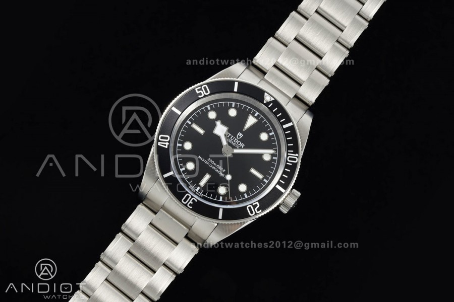 Black bay 41 BLF 1:1 Best Edition Black Bezel Black SS Dial on Rivet Strap A2824