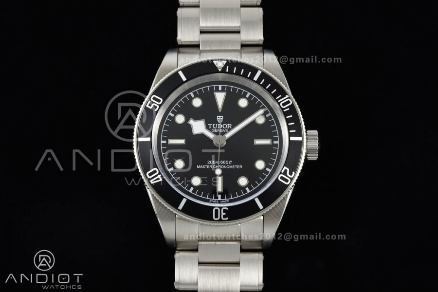 Black bay 41 BLF 1:1 Best Edition Black Bezel Black SS Dial on Rivet Strap A2824