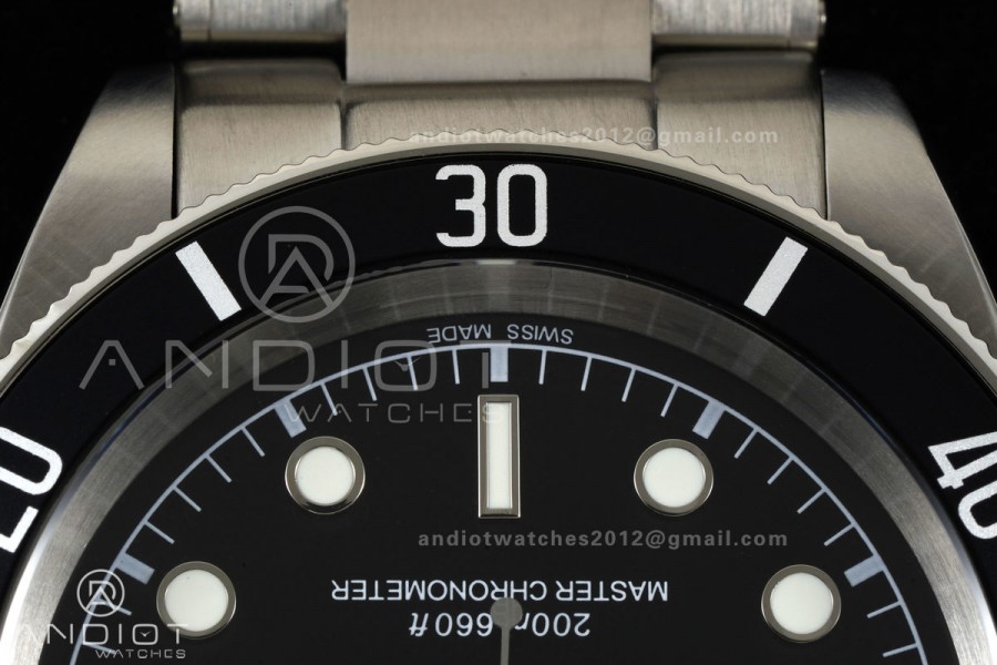 Black bay 41 BLF 1:1 Best Edition Black Bezel Black SS Dial on Rivet Strap A2824