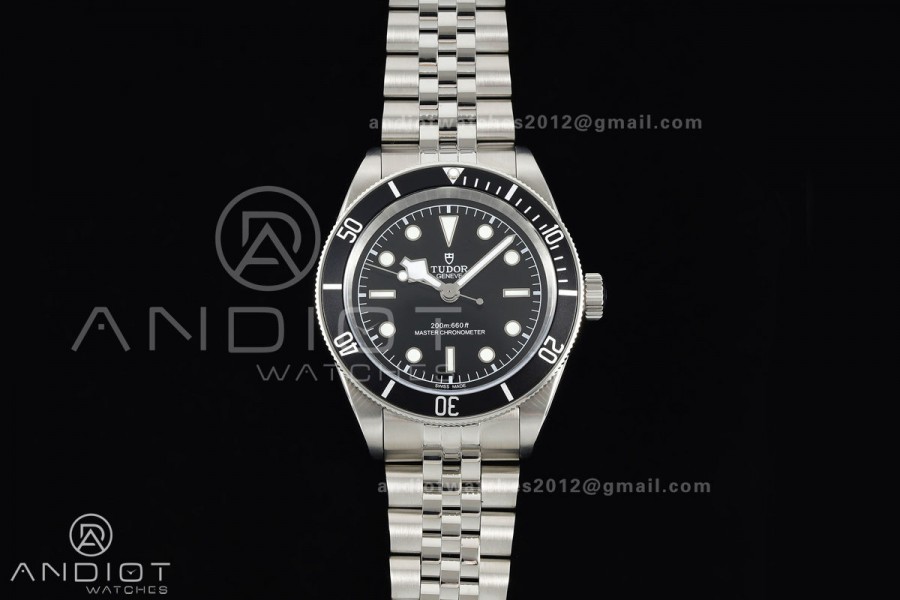 Black bay 41 BLF 1:1 Best Edition Black Bezel Black SS Dial on Jubilee Strap A2824