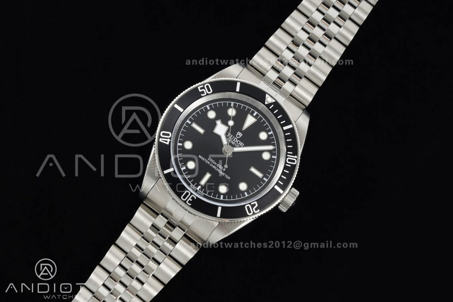 Black bay 41 BLF 1:1 Best Edition Black Bezel Black SS Dial on Jubilee Strap A2824