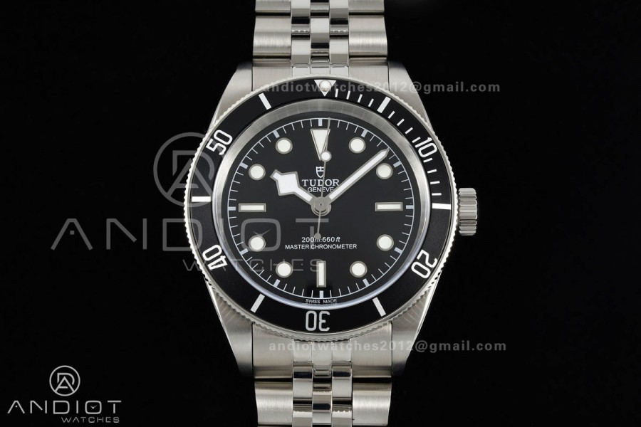 Black bay 41 BLF 1:1 Best Edition Black Bezel Black SS Dial on Jubilee Strap A2824