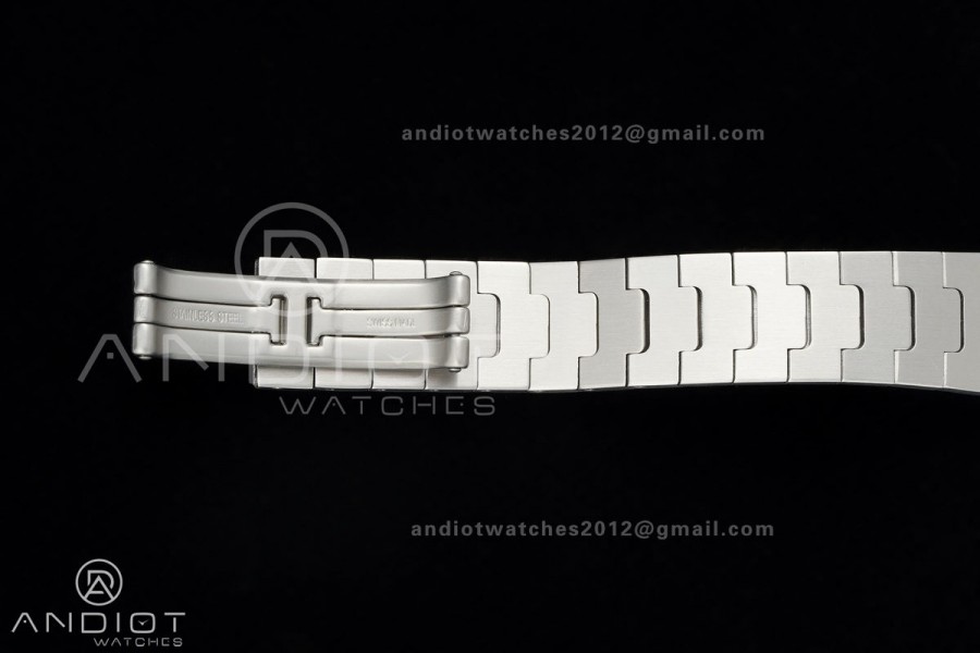 Santos 27x34.5mm SS/RG BLF 1:1 Best Edition Silver Dial On SS SmartLinks Bracelet Ronda Quartz