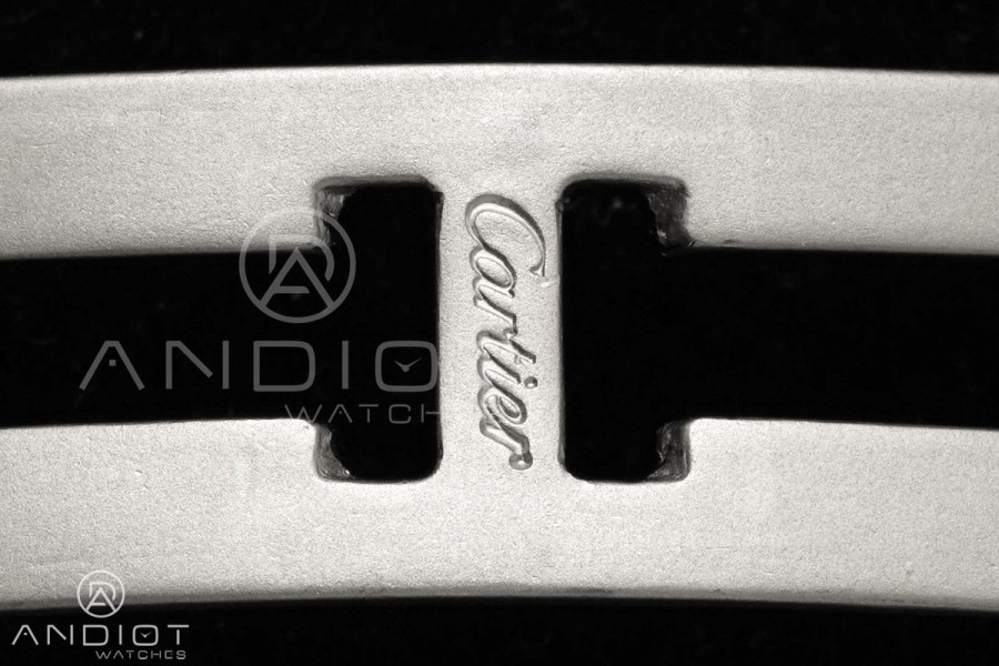 Santos 27x34.5mm SS/RG BLF 1:1 Best Edition Silver Dial On SS SmartLinks Bracelet Ronda Quartz