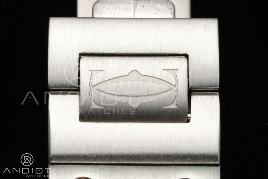 Santos W2SA0033 27x34.5mm SS/YG BLF 1:1 Best Edition Silver Dial On SS SmartLinks Bracelet Ronda Quartz