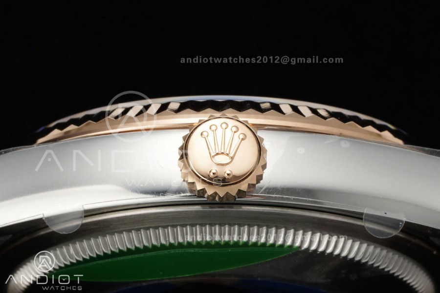 DateJust 36 126231 SS/RG VF 1:1 Best Edition Brown Stick Dial on Jubilee Bracelet DD3235