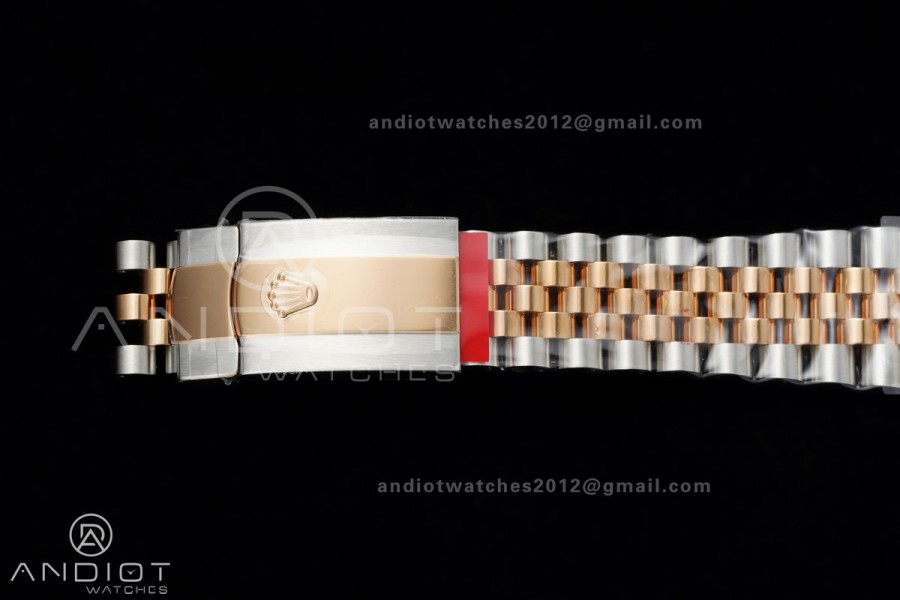 DateJust 36 126231 SS/RG VF 1:1 Best Edition Gray Dial Green Roman on Jubilee Bracelet DD3235