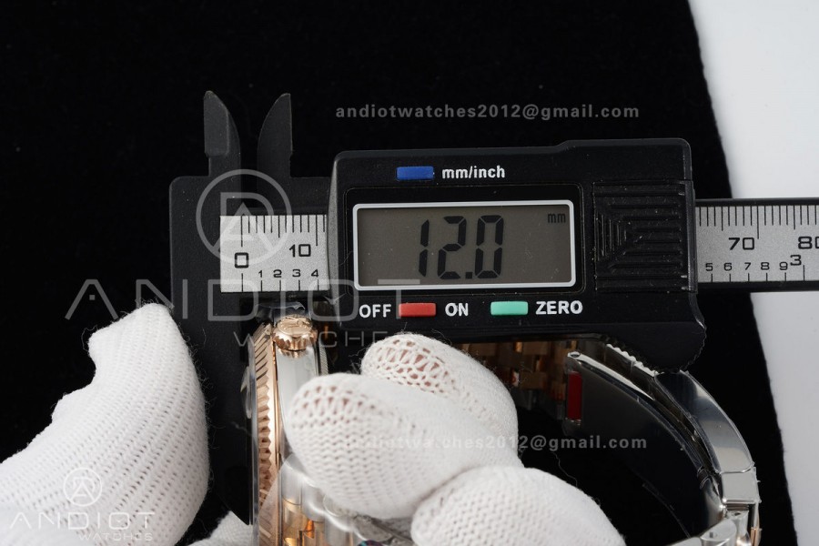 DateJust 36 126231 SS/RG VF 1:1 Best Edition Gray Dial Green Roman on Jubilee Bracelet DD3235