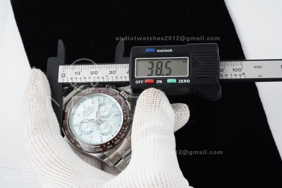 Daytona 116506 VF 1:1 Best Edition Ice Blue Crystal Dial on SS Bracelet DD4130