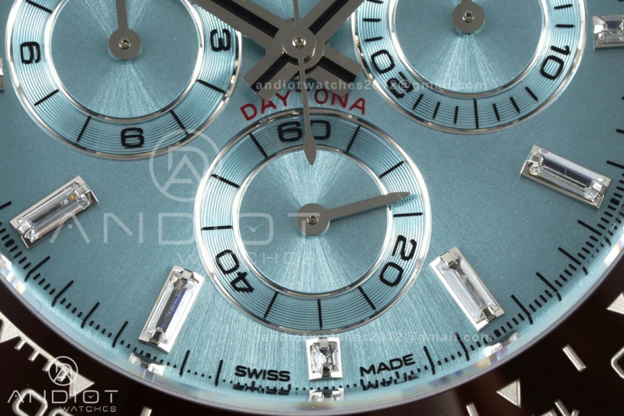 Daytona 116506 VF 1:1 Best Edition Ice Blue Crystal Dial on SS Bracelet DD4130