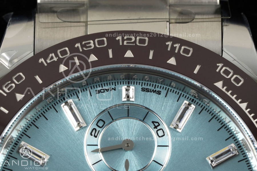 Daytona 116506 VF 1:1 Best Edition Ice Blue Crystal Dial on SS Bracelet DD4130