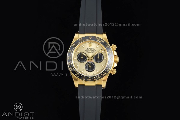 Daytona 126518 VF 1:1 Best Edition YG/Black Dial on Oysterflex Strap DD4131