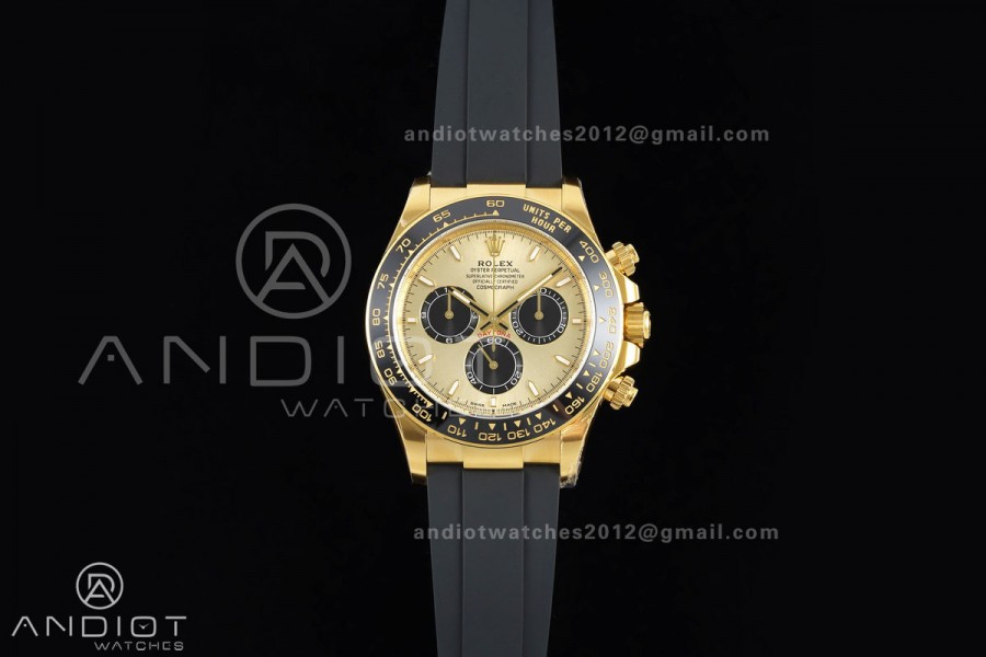 Daytona 126518 VF 1:1 Best Edition YG/Black Dial on Oysterflex Strap DD4131