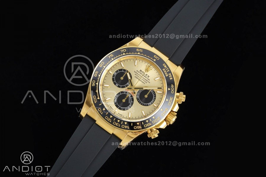 Daytona 126518 VF 1:1 Best Edition YG/Black Dial on Oysterflex Strap DD4131