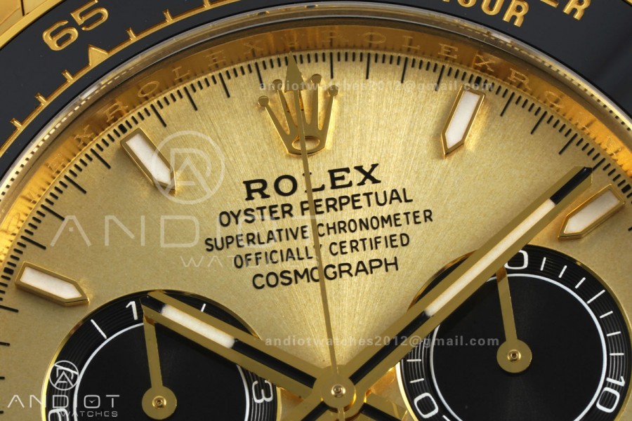 Daytona 126518 VF 1:1 Best Edition YG/Black Dial on Oysterflex Strap DD4131