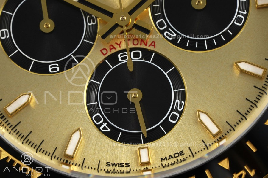 Daytona 126518 VF 1:1 Best Edition YG/Black Dial on Oysterflex Strap DD4131