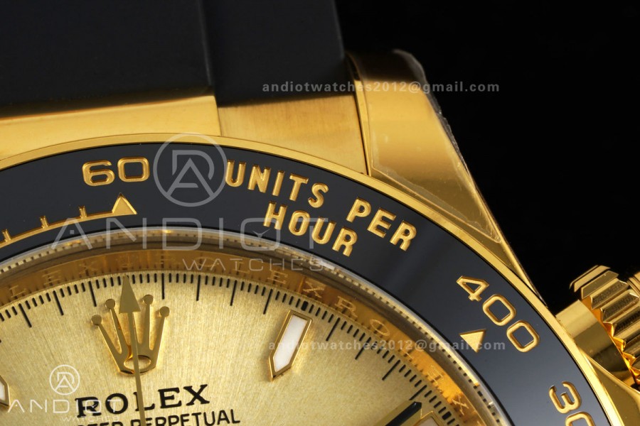 Daytona 126518 VF 1:1 Best Edition YG/Black Dial on Oysterflex Strap DD4131