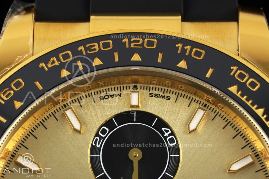 Daytona 126518 VF 1:1 Best Edition YG/Black Dial on Oysterflex Strap DD4131