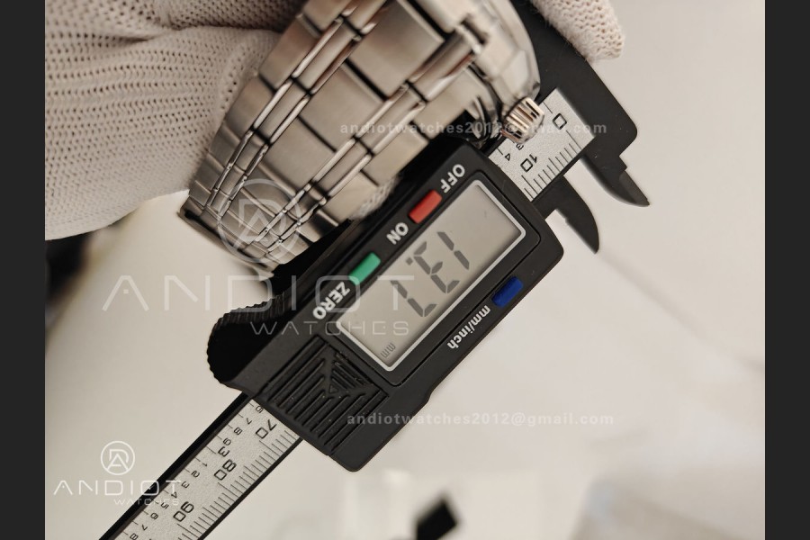 Seamaster Diver 300M SS ORF 1:1 Best Edition Blue Ceramic Gray Dial on SS Bracelet OR8800 Super Clone