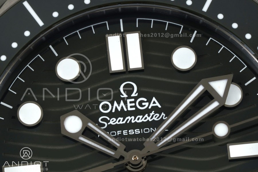 Seamaster Diver 300M SS ORF 1:1 Best Edition Green Ceramic Green Dial on SS Bracelet OR8800 Super Clone