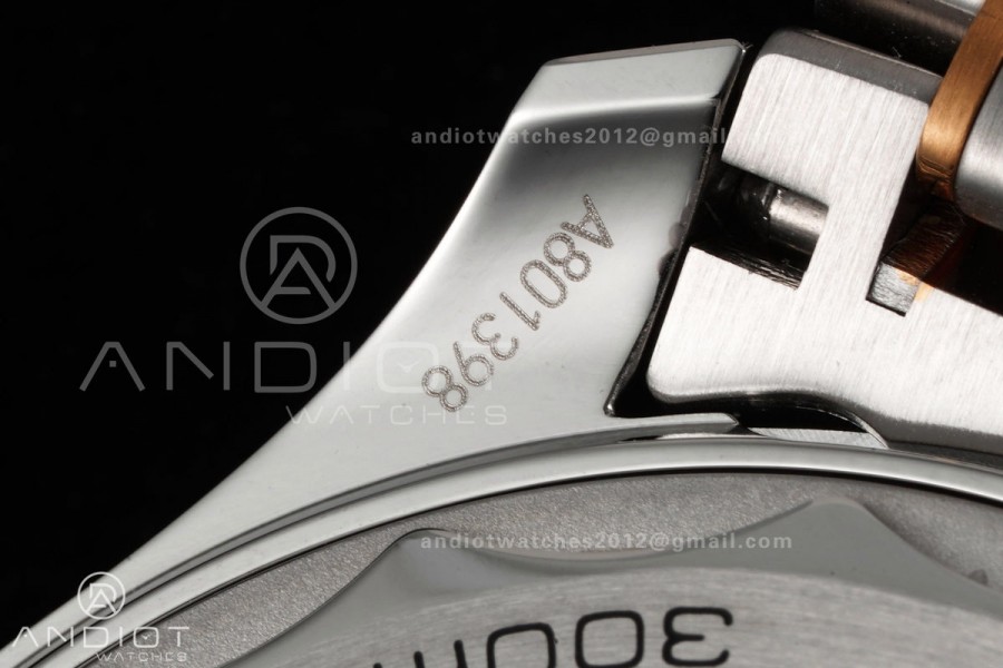 Seamaster Diver 300M SS/RG ORF 1:1 Best Edition Blue Ceramic Blue Dial on SS/RG Bracelet OR8800 Super Clone