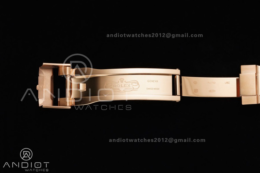 Daytona 126505 RG UFO 1:1 Best Edition Brown/Black Dial on RG Bracelet UF4131 (Free Sprung)