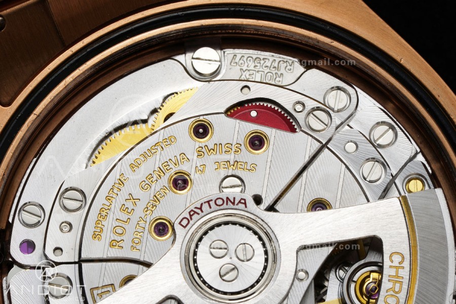 Daytona 126505 RG UFO 1:1 Best Edition RG/Black Dial on RG Bracelet UF4131 (Free Sprung)