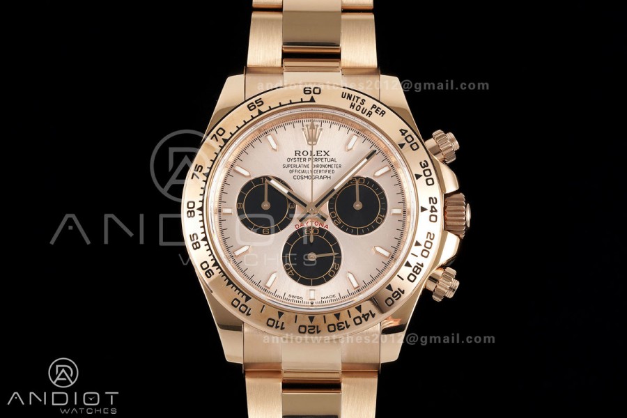 Daytona 126505 RG UFO 1:1 Best Edition RG/Black Dial on RG Bracelet UF4131 (Free Sprung)