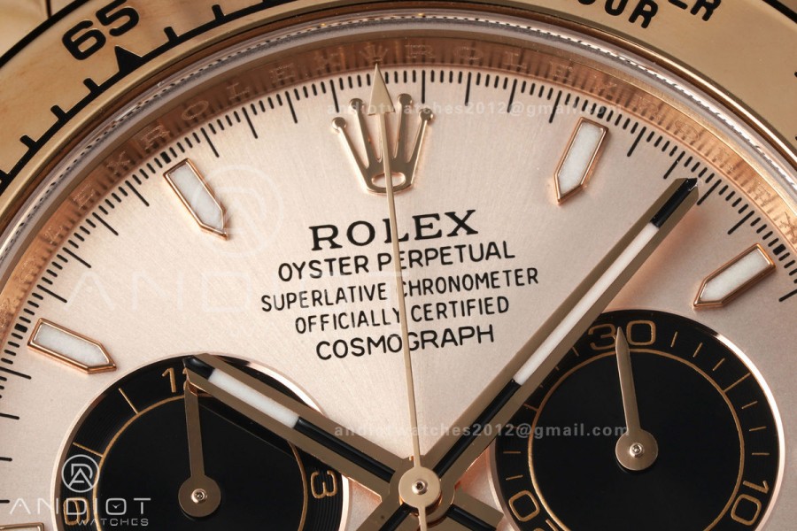 Daytona 126505 RG UFO 1:1 Best Edition RG/Black Dial on RG Bracelet UF4131 (Free Sprung)