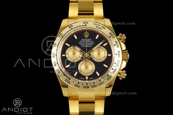 Daytona 126508 YG UFO 1:1 Best Edition Black/YG Di...