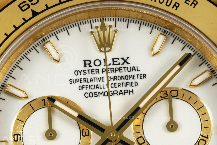 Daytona 126508 YG UFO 1:1 Best Edition White Dial on YG Bracelet UF4131 (Free Sprung)