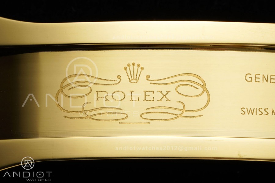 Daytona 126508 YG UFO 1:1 Best Edition Black/YG Diamonds Dial on YG Bracelet UF4131 (Free Sprung)