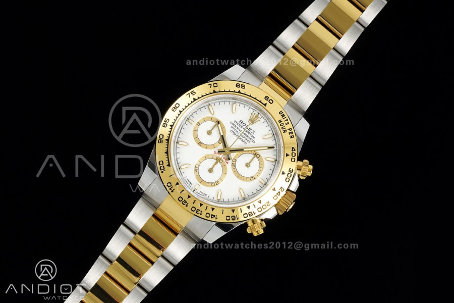 Daytona 126503 SS/YG UFO 1:1 Best Edition White Dial on SS/YG Bracelet UF4131 (Free Sprung)