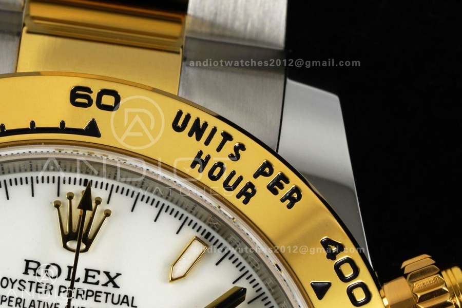 Daytona 126503 SS/YG UFO 1:1 Best Edition White Dial on SS/YG Bracelet UF4131 (Free Sprung)