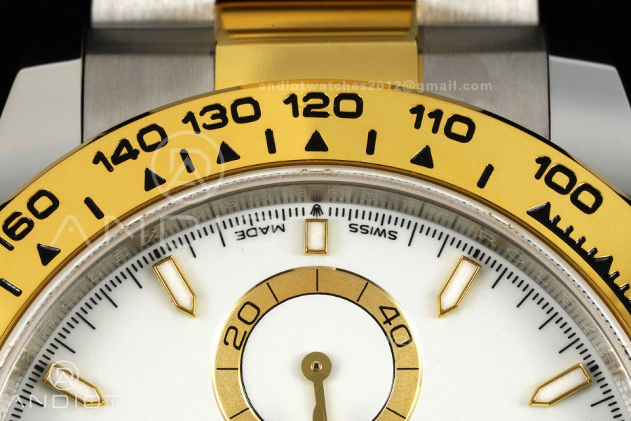 Daytona 126503 SS/YG UFO 1:1 Best Edition White Dial on SS/YG Bracelet UF4131 (Free Sprung)