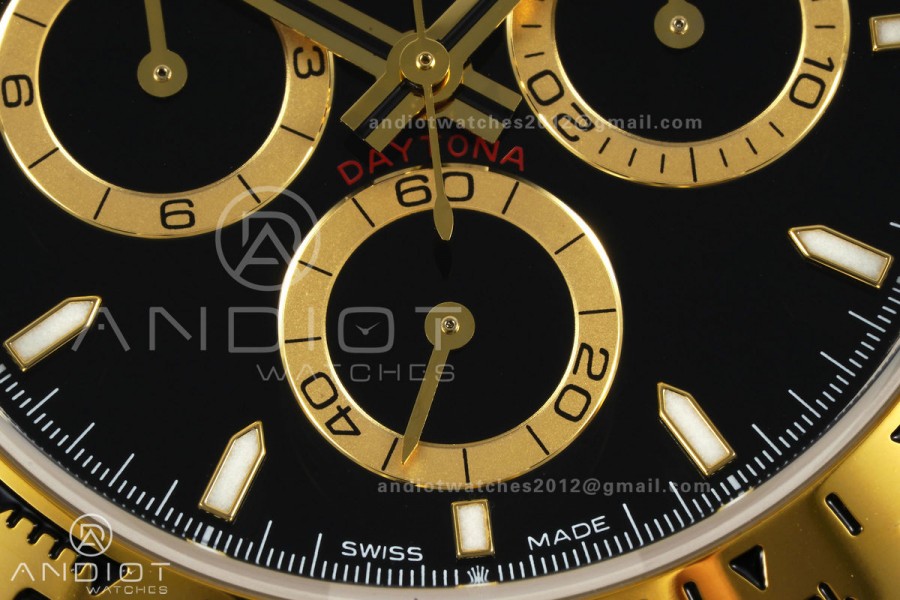 Daytona 126503 SS/YG UFO 1:1 Best Edition Black Dial on SS/YG Bracelet UF4131 (Free Sprung)