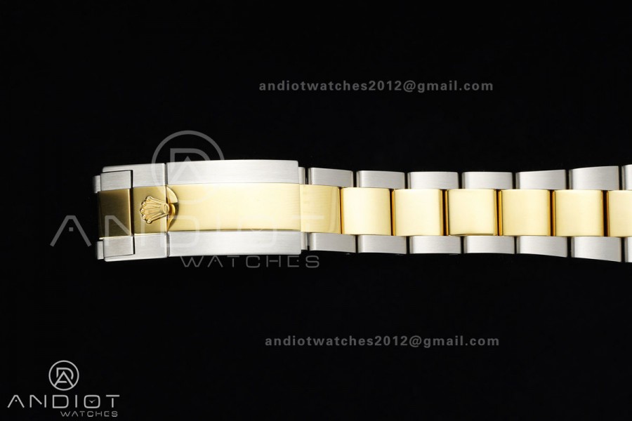 Daytona 126503 SS/YG UFO 1:1 Best Edition Black/YG Diamonds Dial on SS/YG Bracelet UF4131 (Free Sprung)