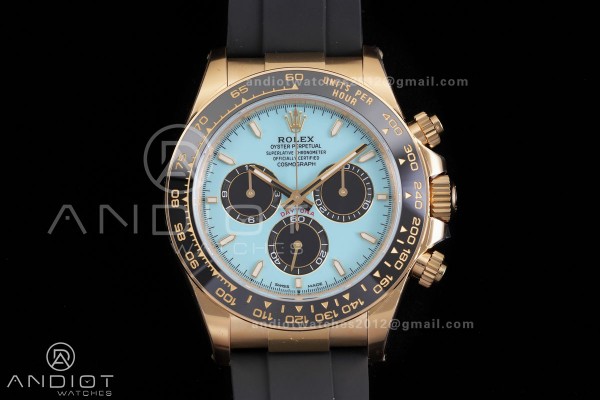 Daytona 126518 VSF 1:1 Best Edition Tiffany Blue Dial on Oysterflex Strap VS4131 V2 (Weighted)