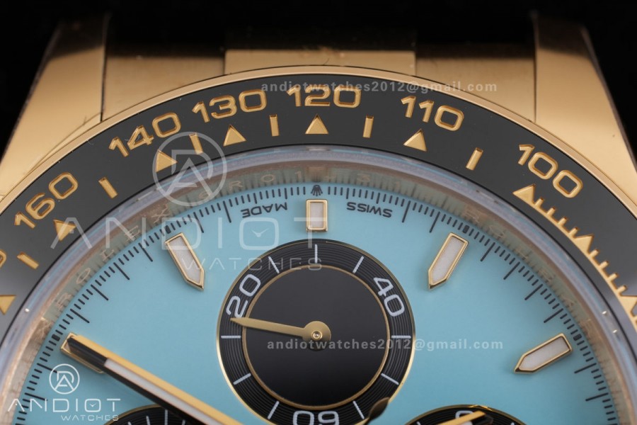 Daytona 126518 VSF 1:1 Best Edition Tiffany Blue Dial on Oysterflex Strap VS4131 V2 (Weighted)