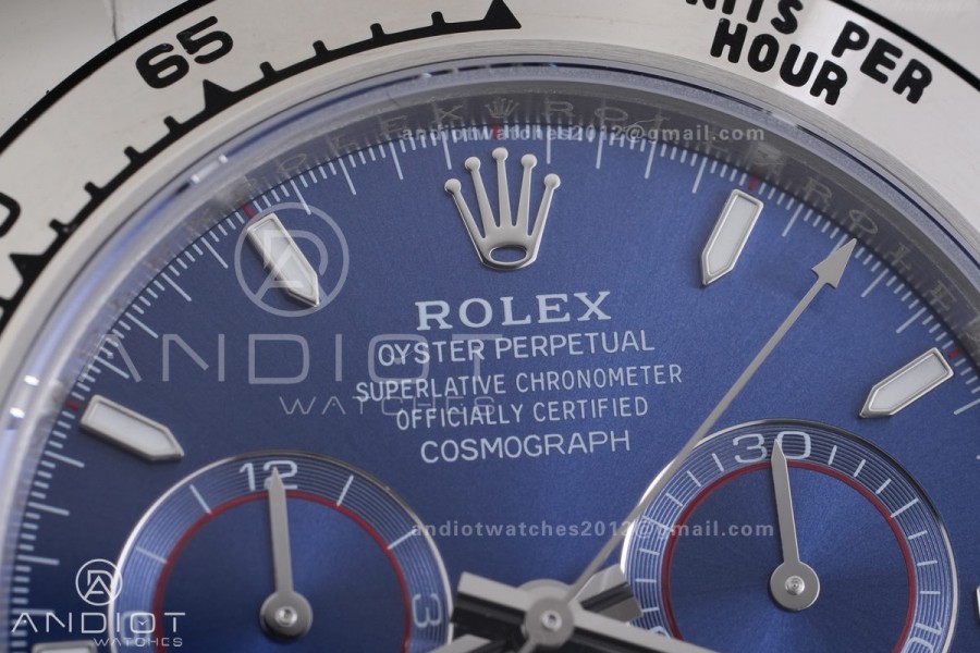 Daytona 126509 VSF 1:1 Best Edition 904L Steel Blue Dial on SS Braclet VS4131 V3 (Weighted)