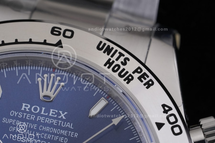 Daytona 126509 VSF 1:1 Best Edition 904L Steel Blue Dial on SS Braclet VS4131 V3 (Weighted)