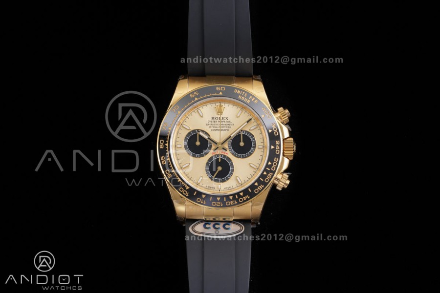 Daytona 126518 3CF 1:1 Best Edition YG Dial on Oysterflex Strap DD4131 (Gain Weight)