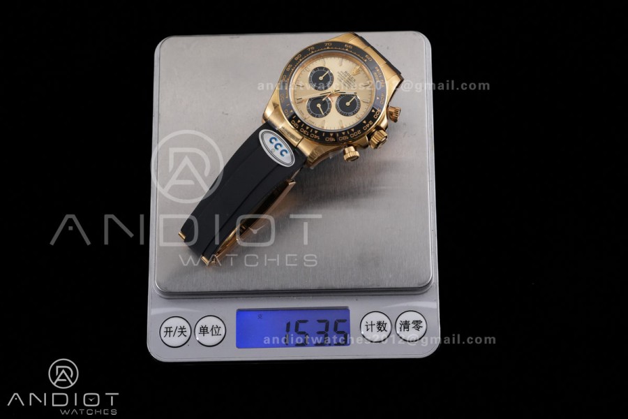 Daytona 126518 3CF 1:1 Best Edition YG Dial on Oysterflex Strap DD4131 (Gain Weight)